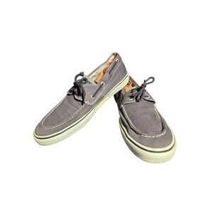 Sperry Top-Sider Canvas Boat Shoes Gray Men's Size 13M Casual Nautical Deck Shoe